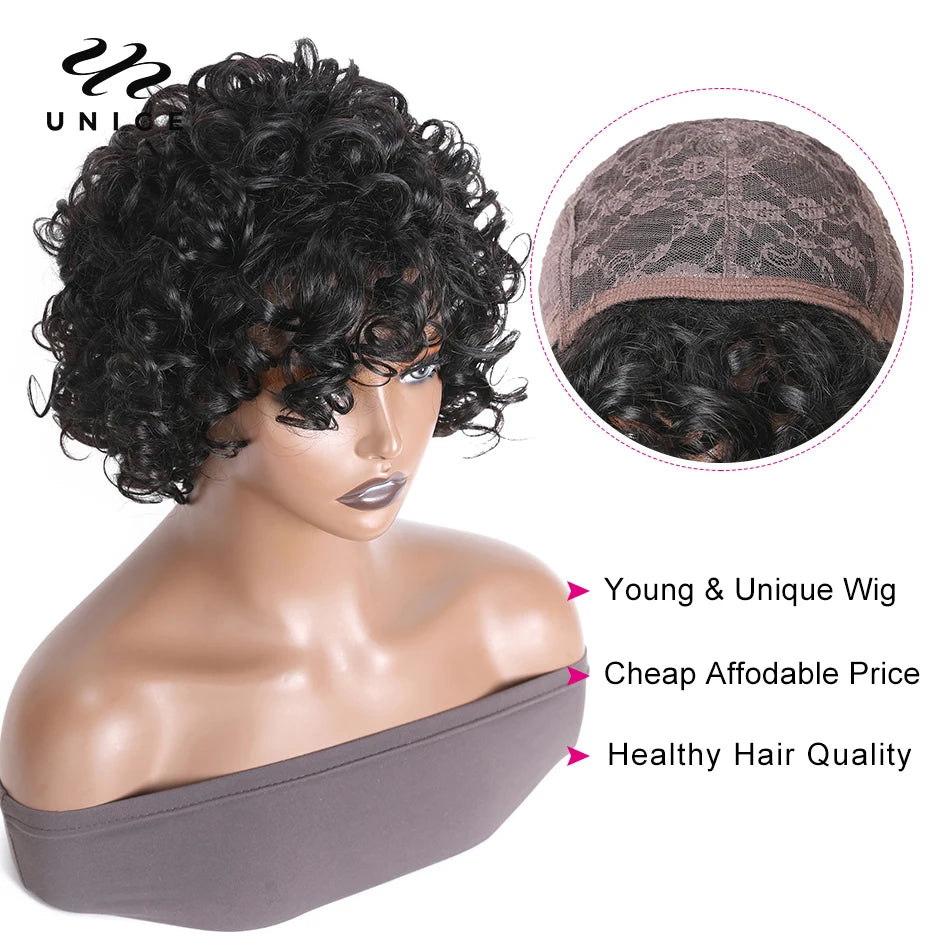 UNice Brazilian Hair Bob Wig - Human Hair Wigs