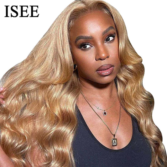 ISEE Hair #27 Colored Body Wave Human Hair Wigs - Wear and Go