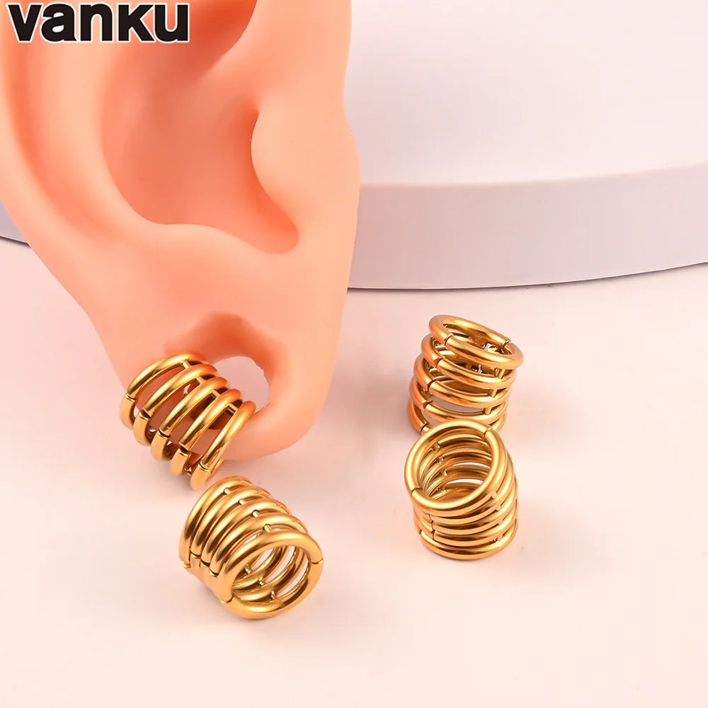 Vanku 1PC Ear Lobe Cuff Ear Gauge Plugs Ear Tunnels Stretcher