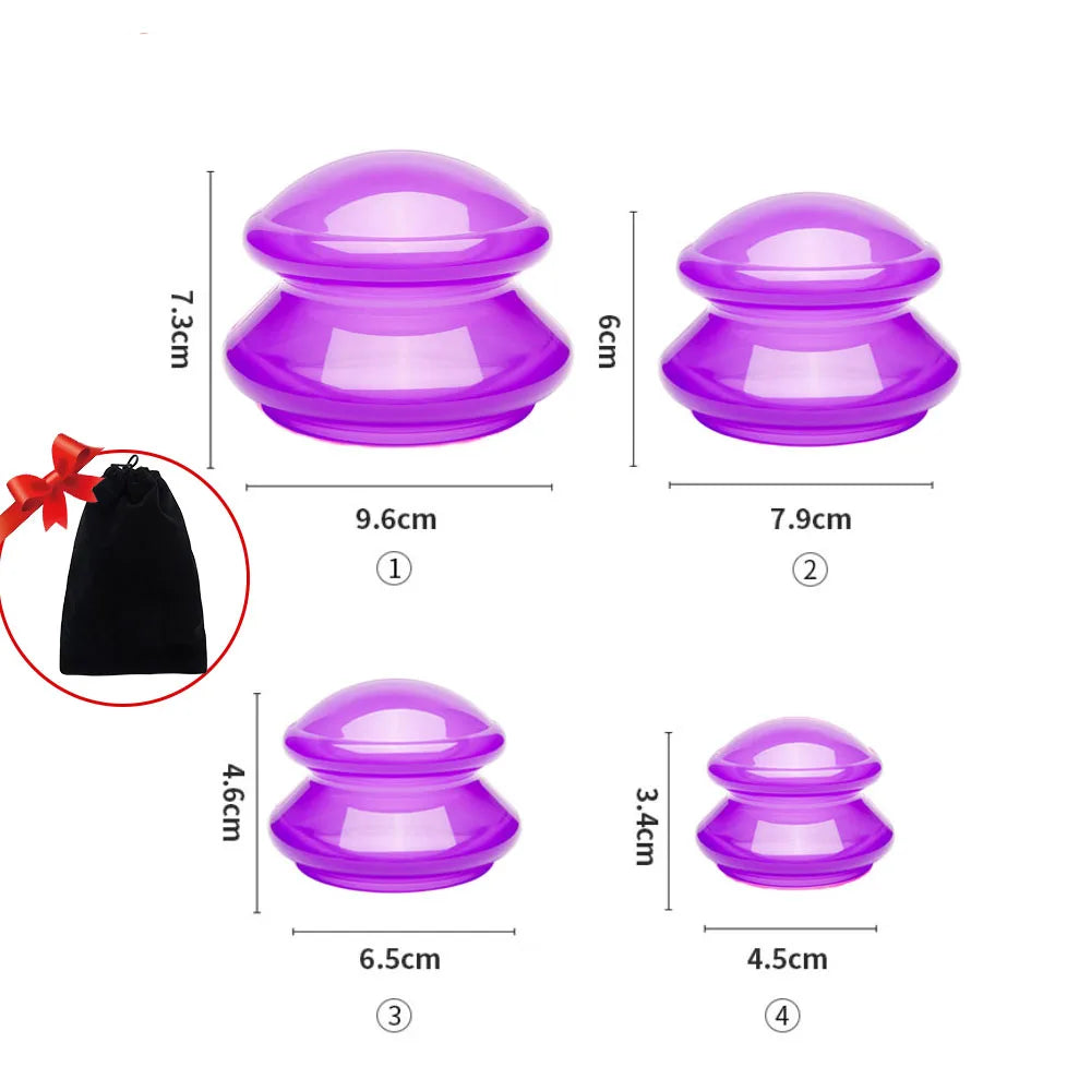 Silicone Vacuum Cupping Ventosas Massage Body Cups