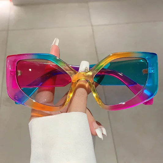 KAMMPT Polygon Vintage Multi Gradient Candy Color Shades