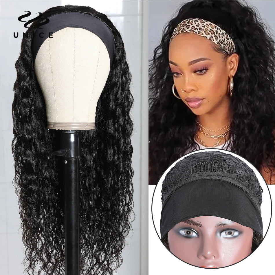 UNice Hair Headband Wig - Human Hair Headband