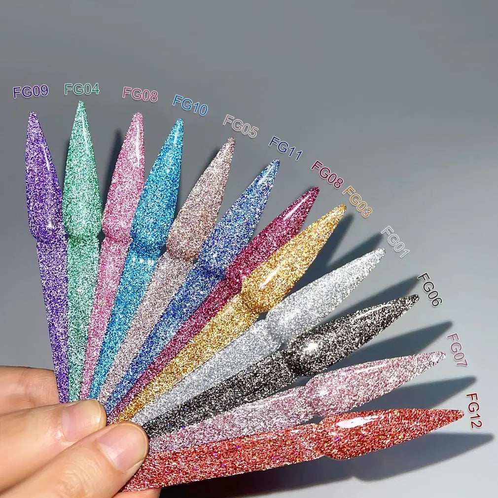 12pcs/kit Venalisa Reflective Glitter CANNI Gel Nail Polish