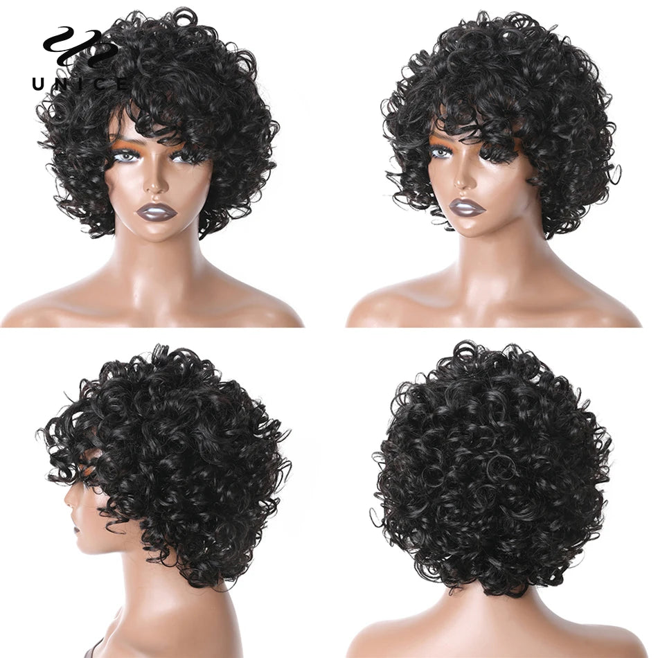 UNice Brazilian Hair Bob Wig - Human Hair Wigs