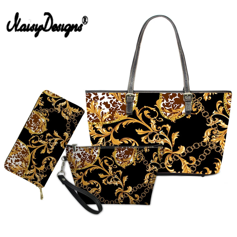 NOISYDESIGNS Fashion European Style Handbags 3 Set Value