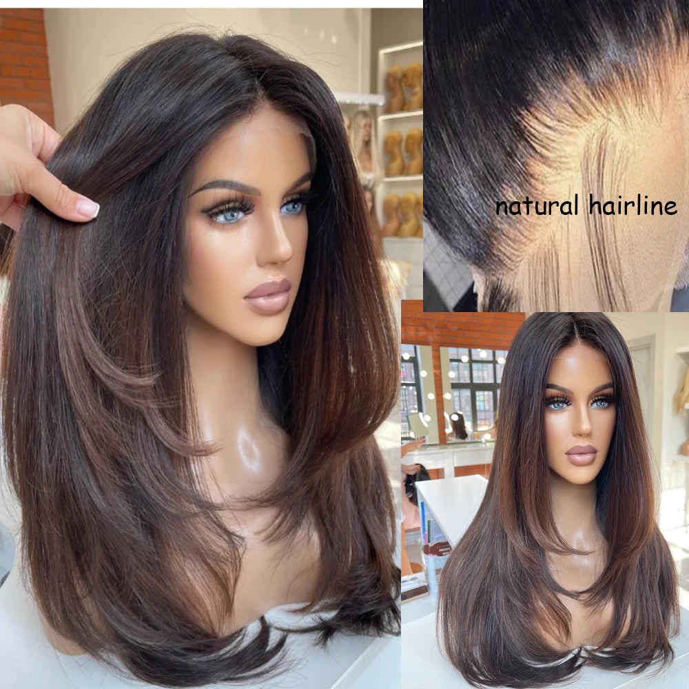 Full Lace Wigs Human Hair Glueless Virgin Brazilian Hair Wigs