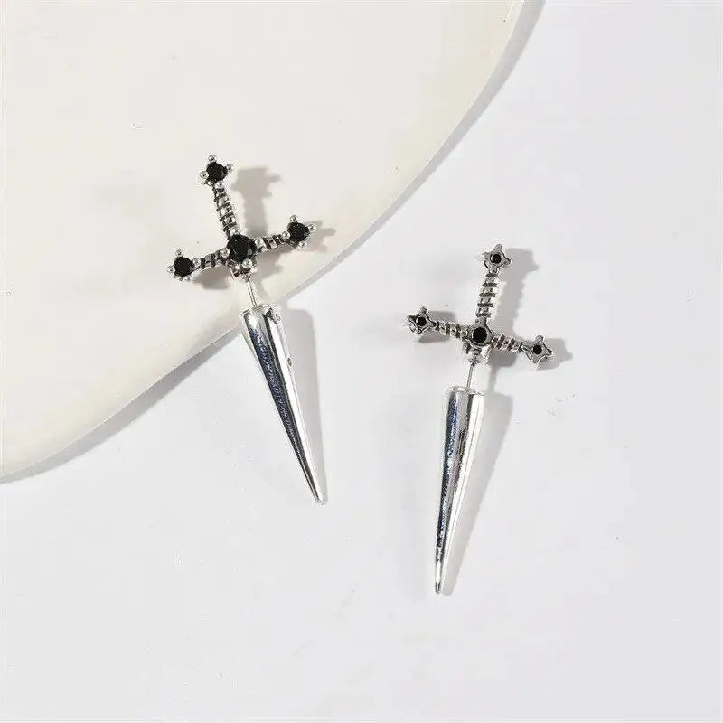 Gothic Sword Earrings