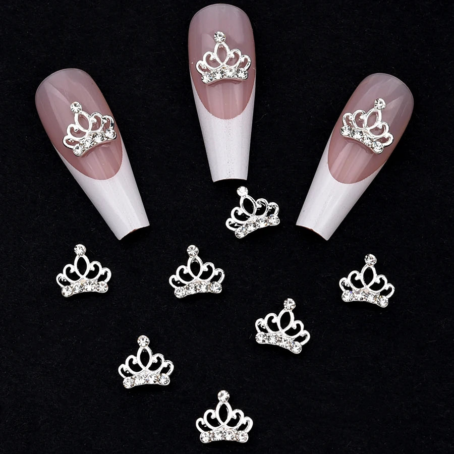 10pcs Crystal Nail Art Crown Rhinestone - NJ23922-7