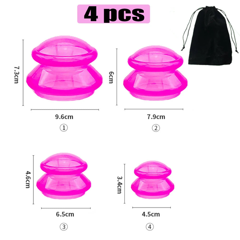 Silicone Vacuum Cupping Ventosas Massage Body Cups