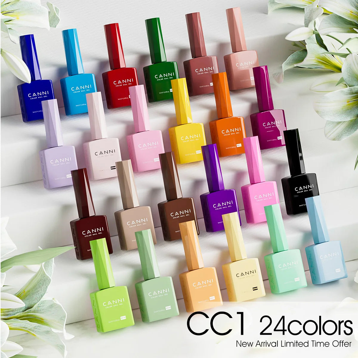 CANNI 9ML Kit Nail Gel Polish - 36pcs