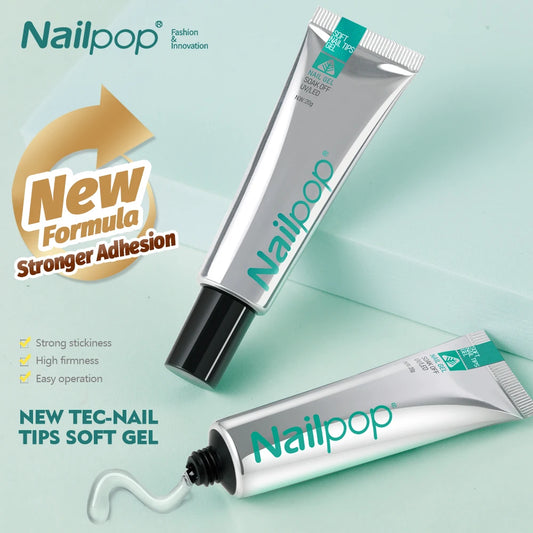 Nailpop Pro Soft Nail Tips Gel Glue 20g