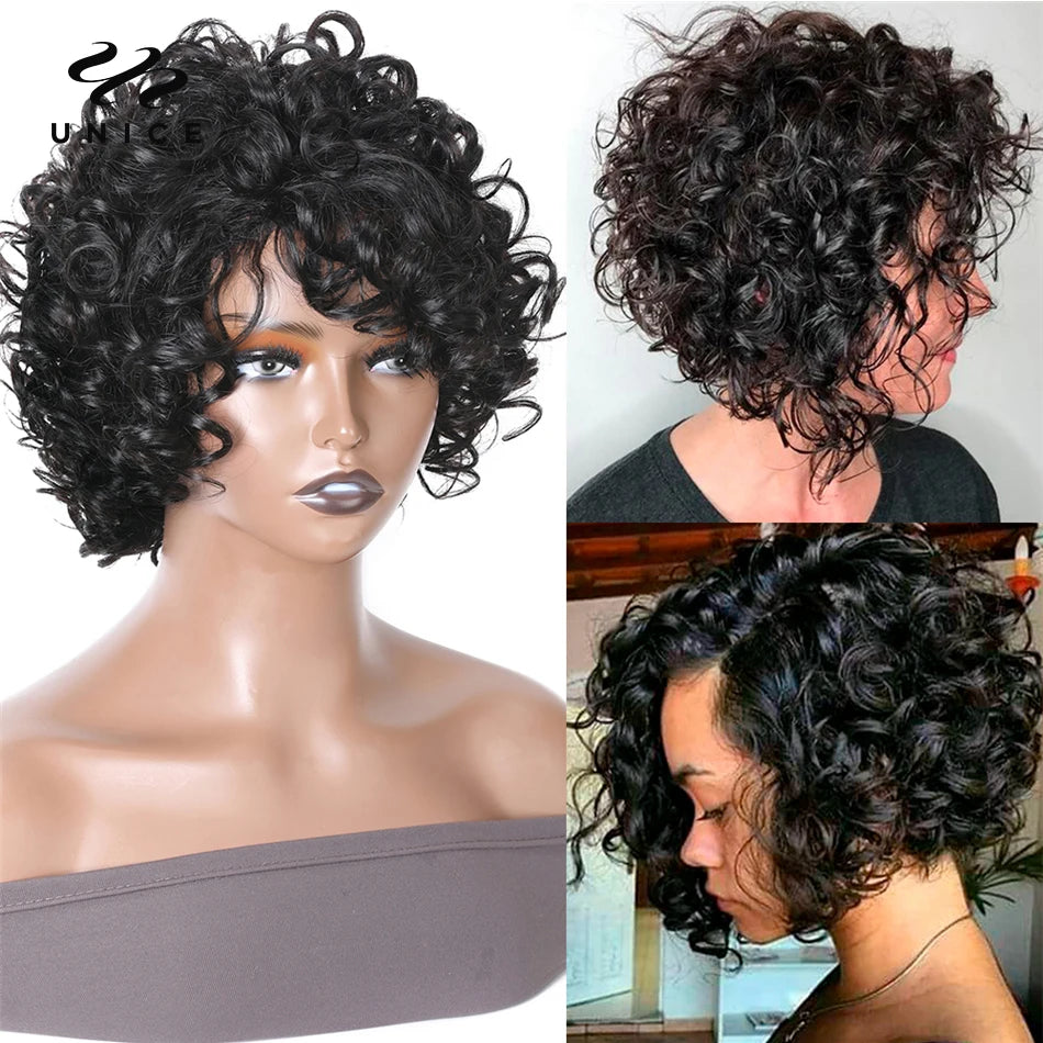 UNice Brazilian Hair Bob Wig - Human Hair Wigs