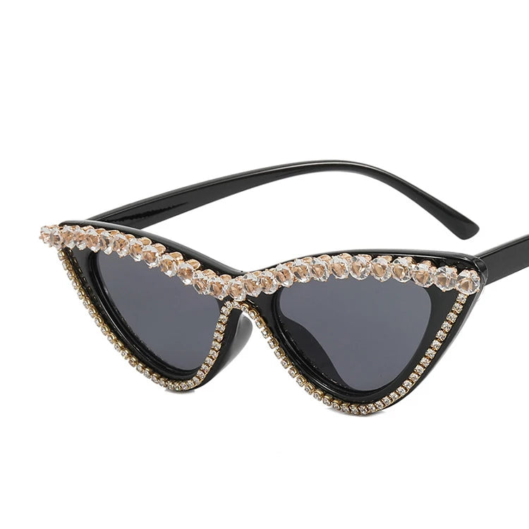 Cat Eye Rhinestone Classic Sunglasses