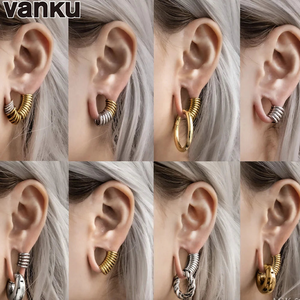 Vanku 1PC Ear Lobe Cuff Ear Gauge Plugs Ear Tunnels Stretcher