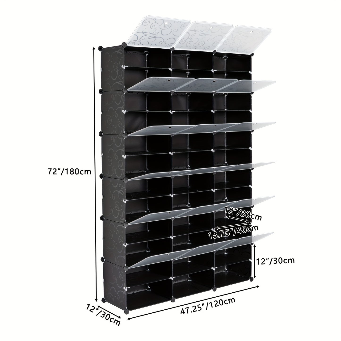 Revolutionary Expandable 12-Tier Shoe Tower Rack – Store up to 72 Pairs