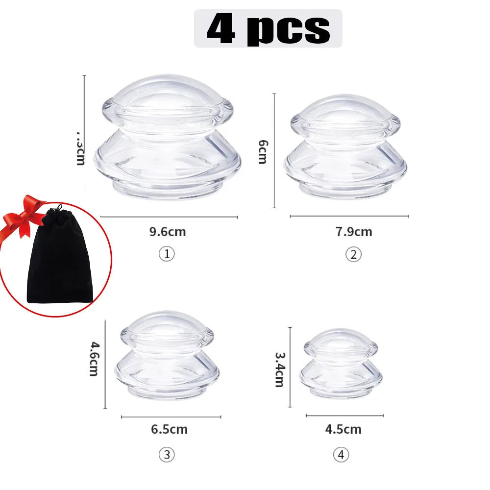 Silicone Vacuum Cupping Ventosas Massage Body Cups