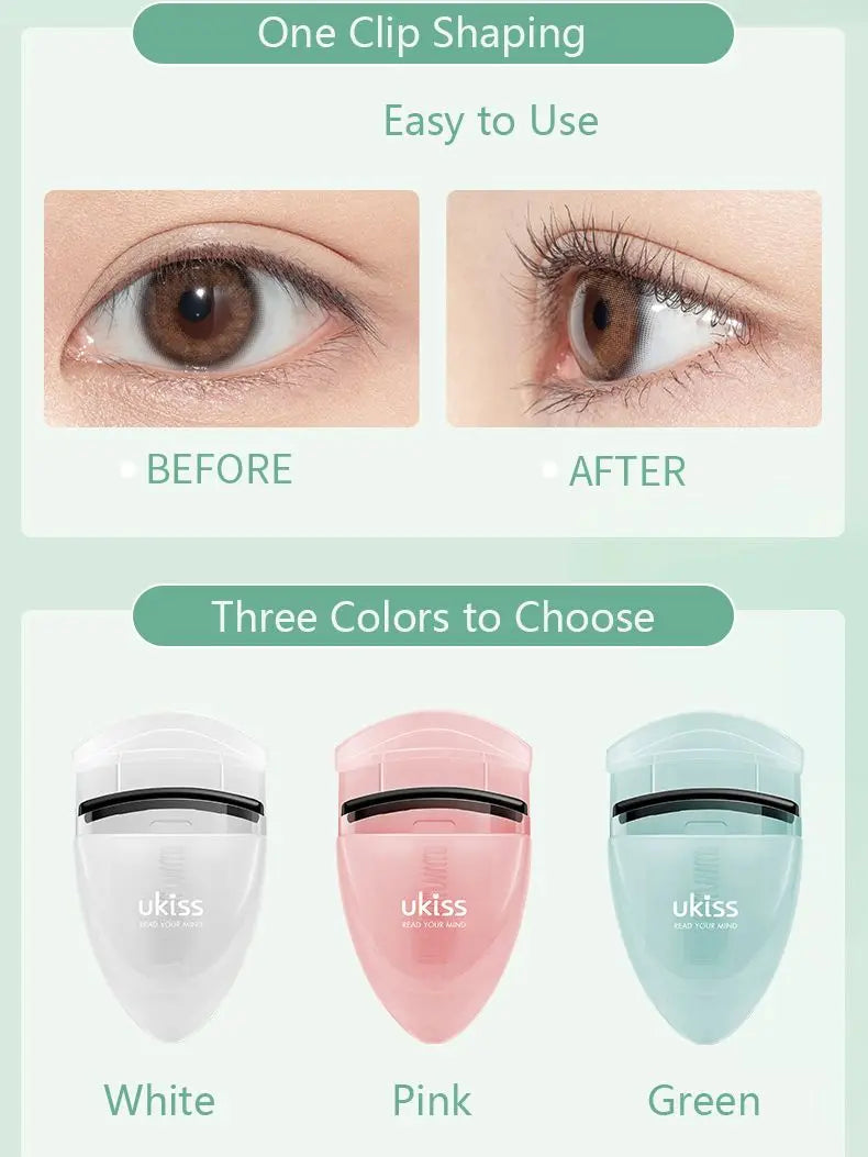Ukiss Portable Eyelash Curler Curling Beauty Lasting Shaping Eye Makeup Tool - Eyelash Curler