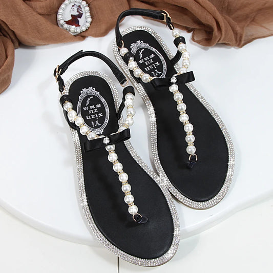 Flat Pearl Sandals