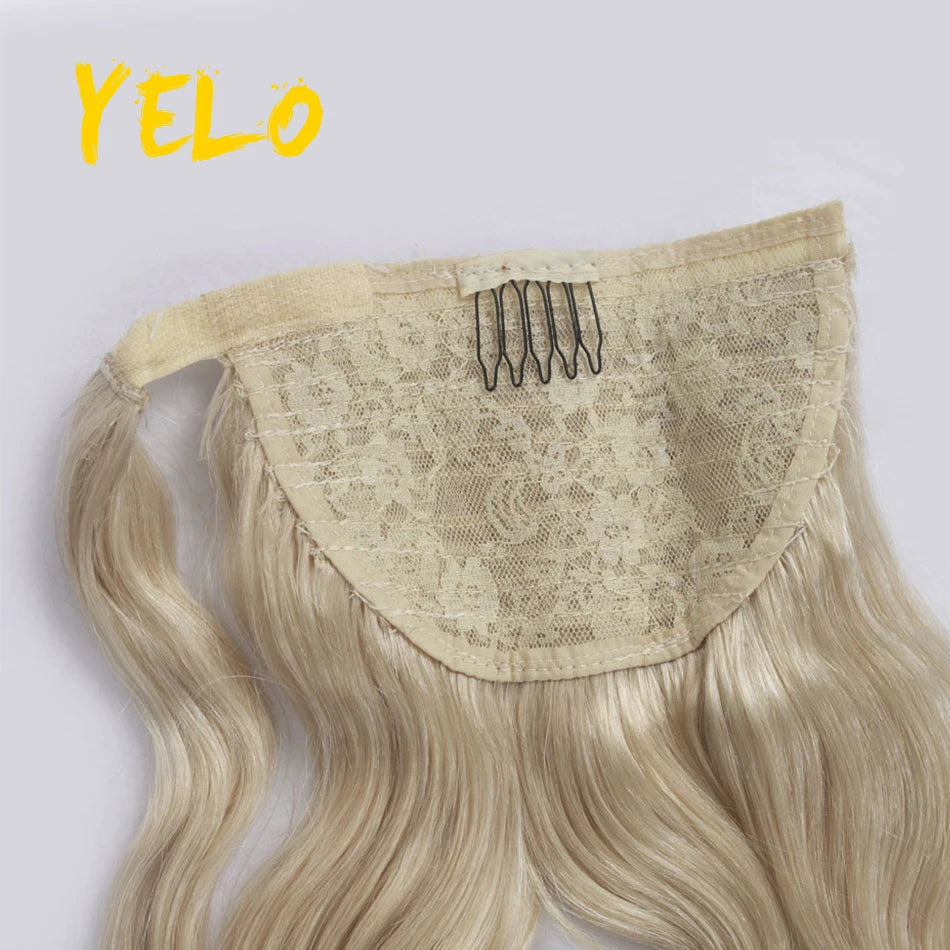 Yelo Wrap Around Human Hair Ponytail