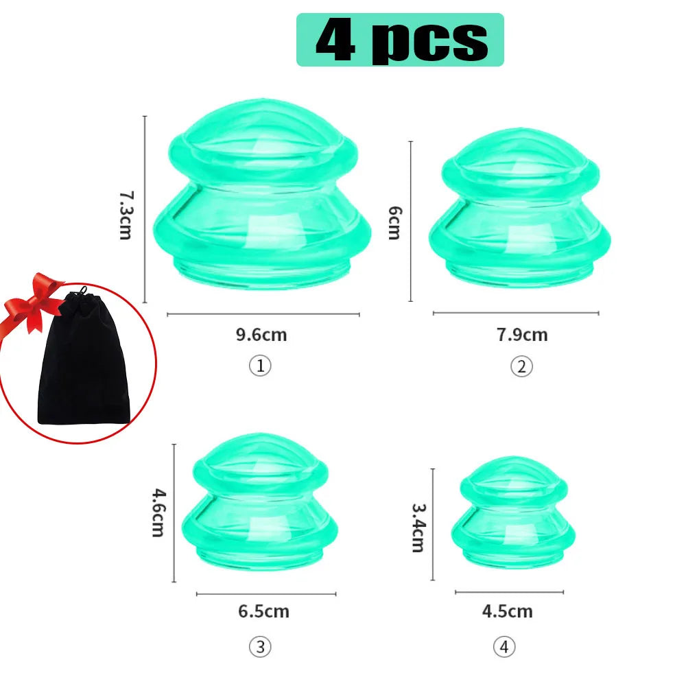 Silicone Vacuum Cupping Ventosas Massage Body Cups