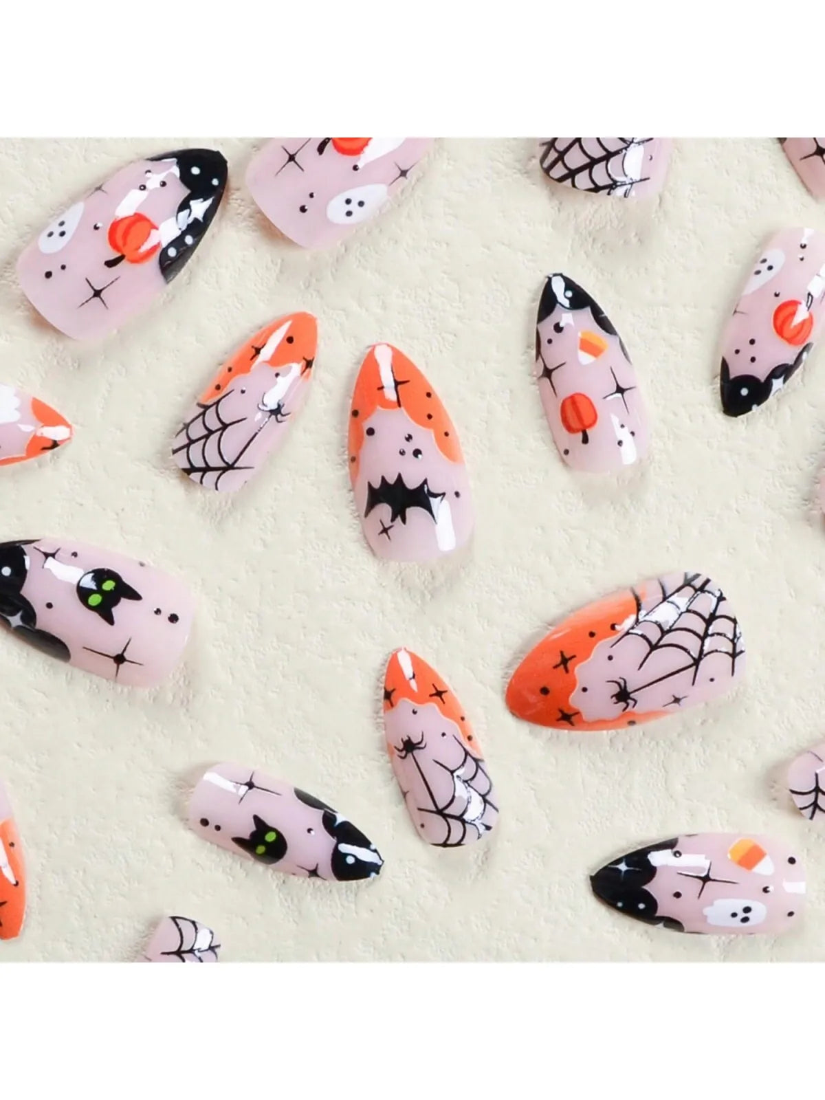 Halloween Acrylic Press on Nails - Almond Shape