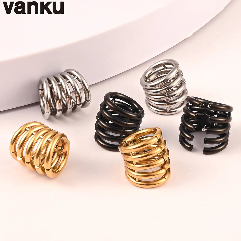 Vanku 1PC Ear Lobe Cuff Ear Gauge Plugs Ear Tunnels Stretcher