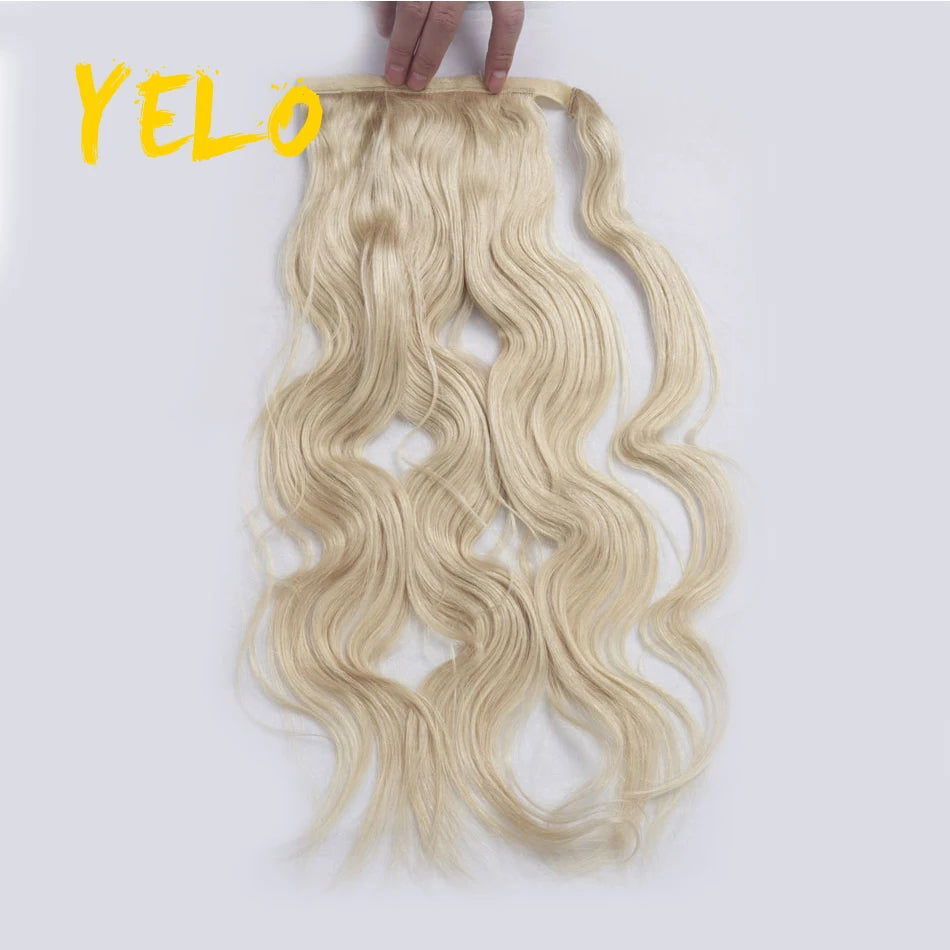 Yelo Wrap Around Human Hair Ponytail