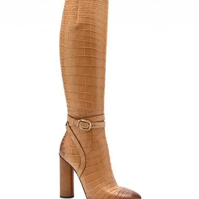 Sheepskin Knee-High Boots