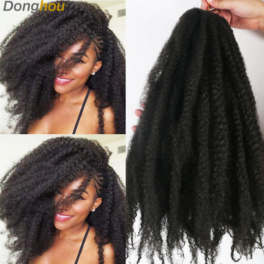 Marley Braid Hair 18Inch 100g Soft Afro Kinky Curly Crochet Hair