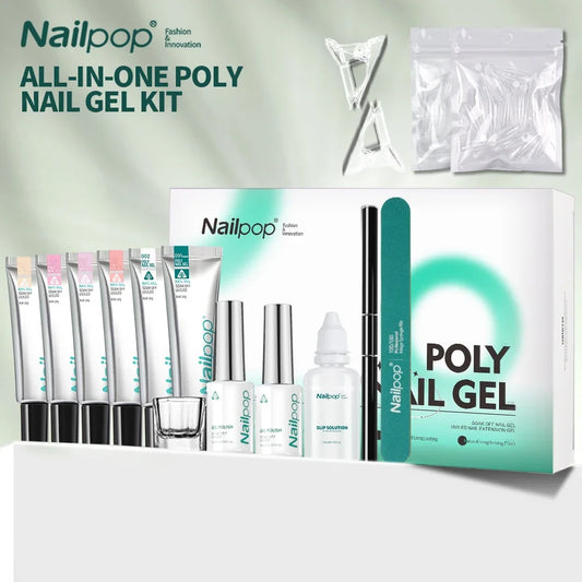 NAILPOP 6 Colors Poly Nail Extension Gel Kit