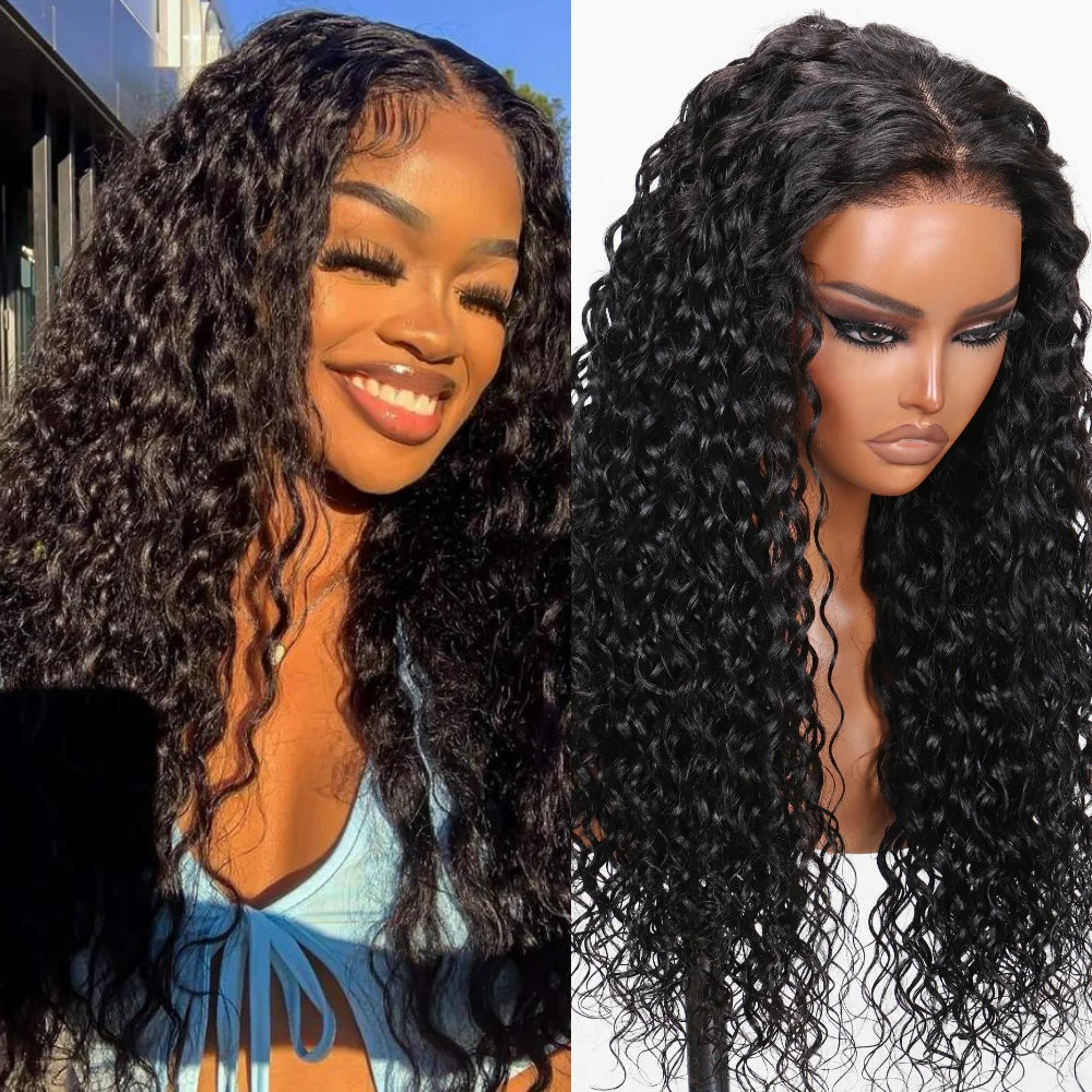 UNice Hair 7x5 Water Wave Glueless Wig Human Hair Ready To Wear