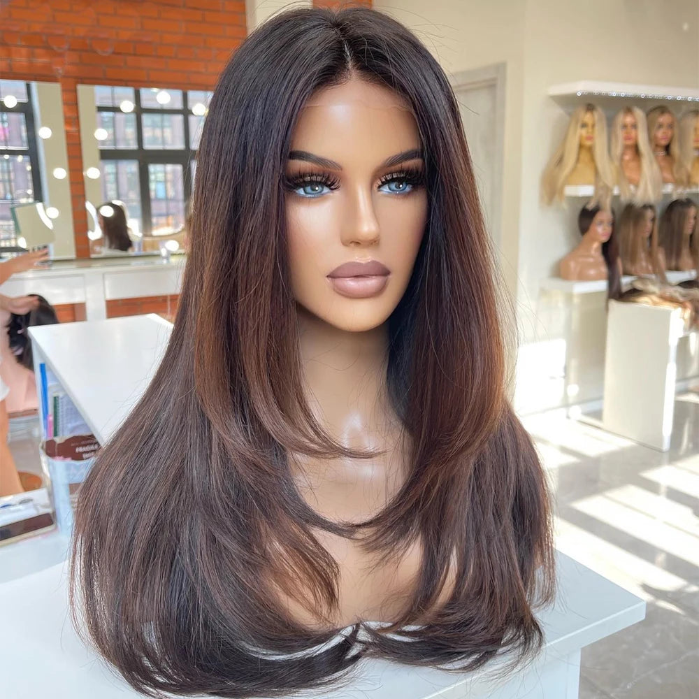 Full Lace Wigs Human Hair Glueless Virgin Brazilian Hair Wigs