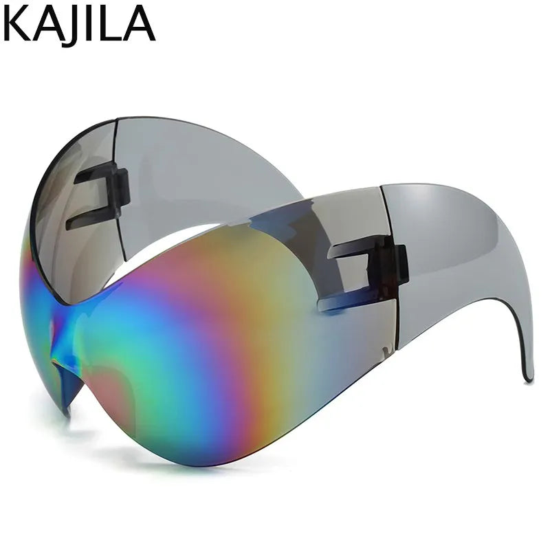 Oversized Y2k Punk One-piece Sunglasses