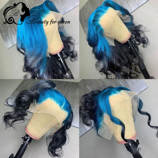 Lace Front Human Hair Wigs Remy Body Wave With Natural Hairline