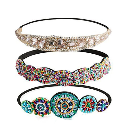 Ethnic Colored Seed Beads Handmade Headband