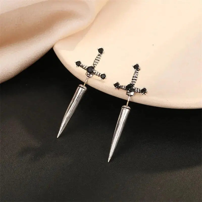 Gothic Sword Earrings