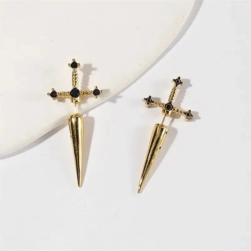 Gothic Sword Earrings