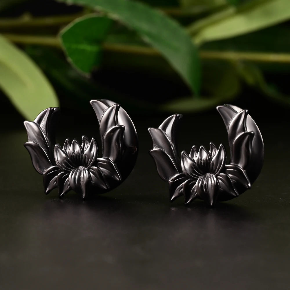 Doearko 2PCS Elegant Floral Saddle Plugs