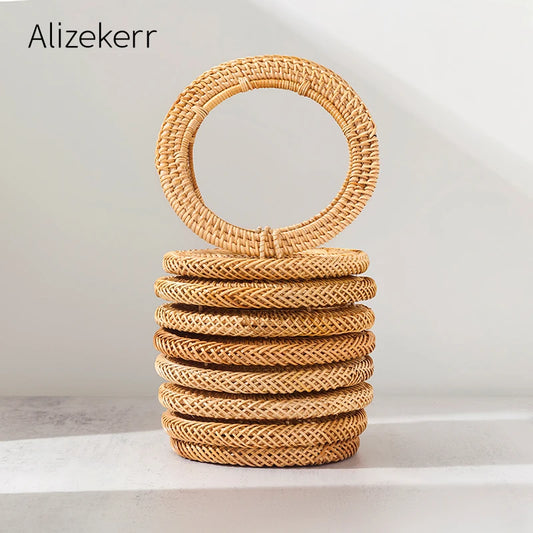 Alizekerr Bucket Beach Rattan Bags