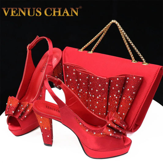 Venus Chan Italian Shoes & Matching Handbag