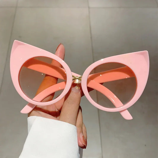 KAMMPT Oversized Cat Eye Women Sunglasses