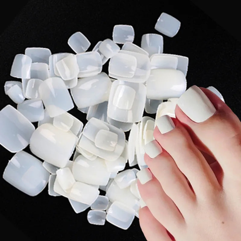 100pcs Square False Toe Nails