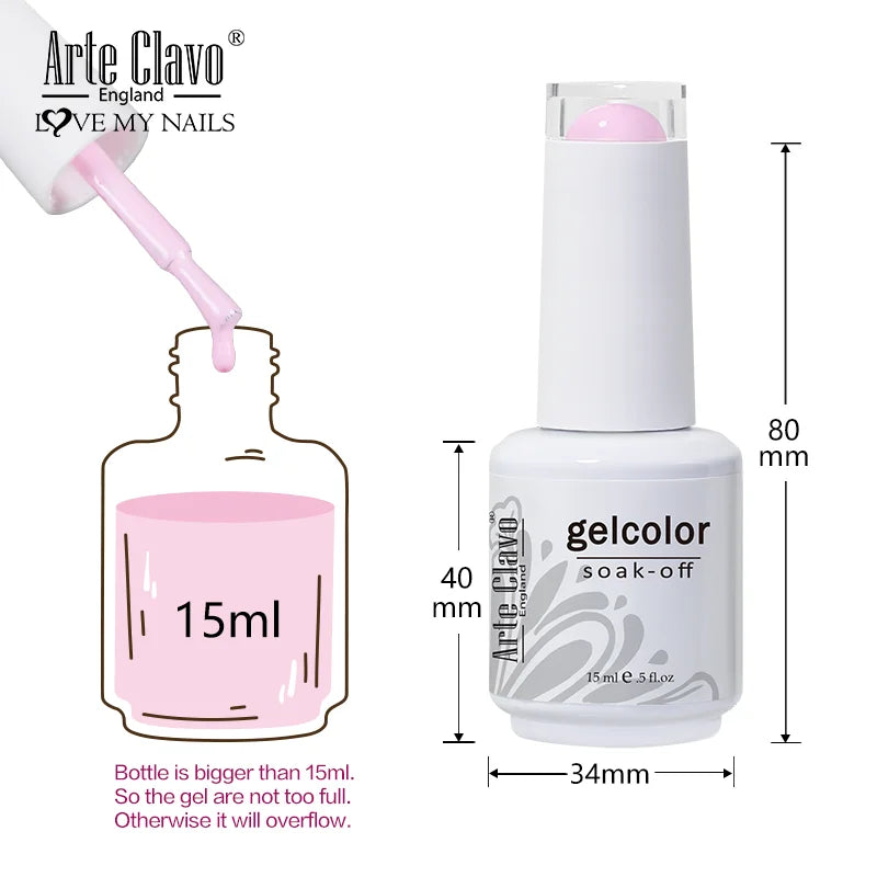 Arte Clavo Jelly Gel Nail Polish Set