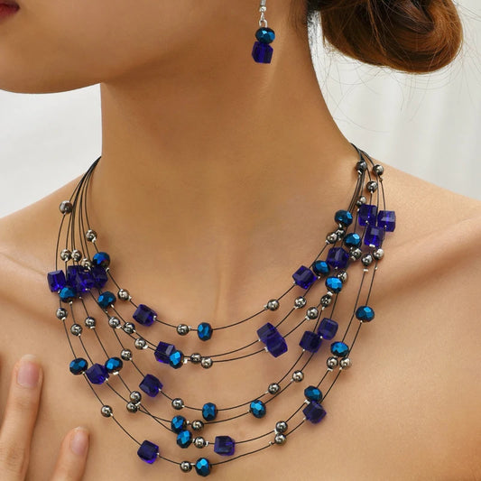 Bohemia Necklace Earrings Set