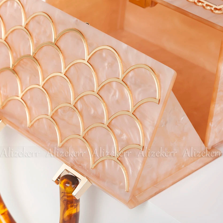 Alizekerr Acrylic Box Evening Clutch