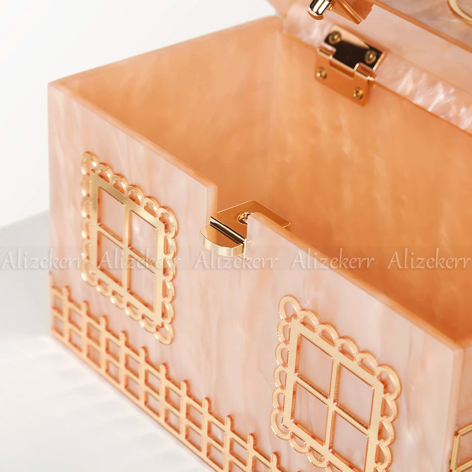 Alizekerr Acrylic Box Evening Clutch