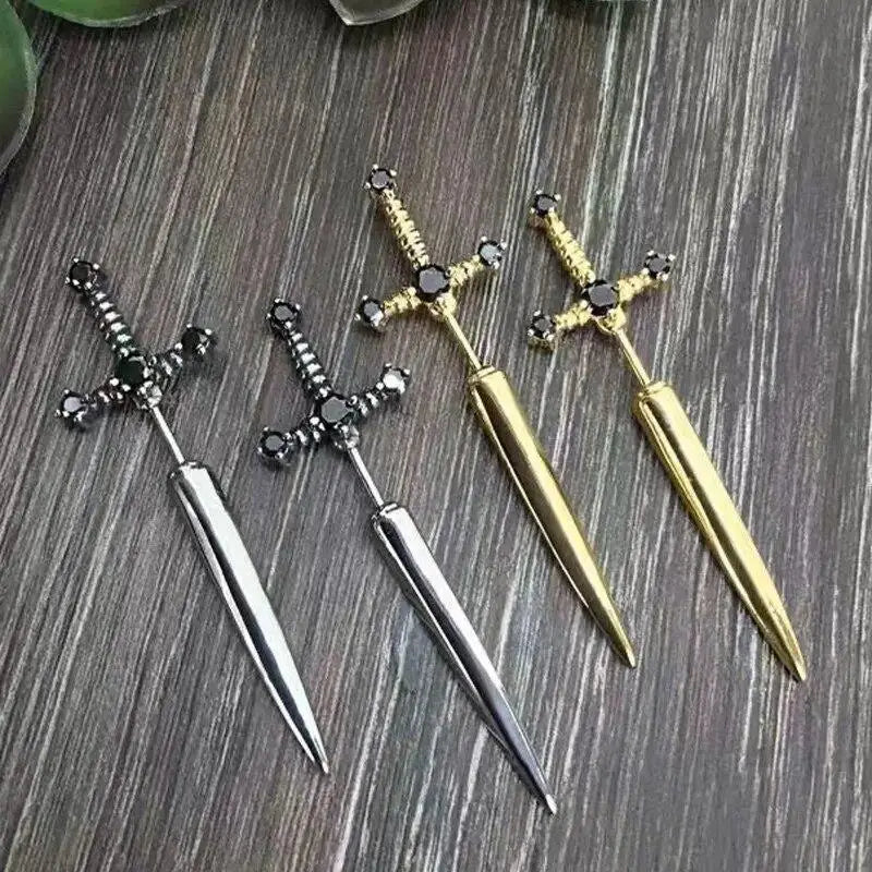 Gothic Sword Earrings