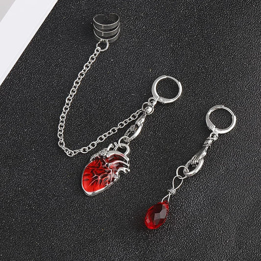 Beating Heart Huggie Earrings