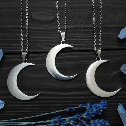 Big Crescent Moon Necklace