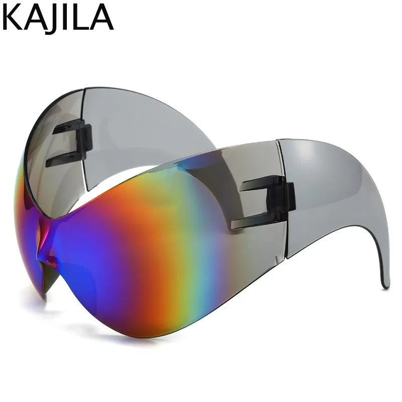 Oversized Y2k Punk One-piece Sunglasses